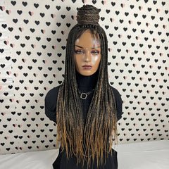 Ready To Ship Braided Wig Lace Frontal Box Braids Lace Front Wig