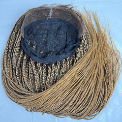 No Part Braid Lace Wig Hand Braided Box Braids Lace Front Wig Color 27