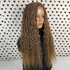 Tiny Small Twist Wavy Curls Long Curly Braids Twisted Braided Wig Color 27