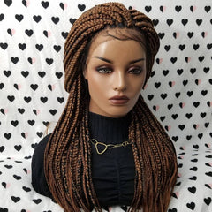 Braided Lace Front Wig Box Braid Wigs For Black Women Color 1b/30