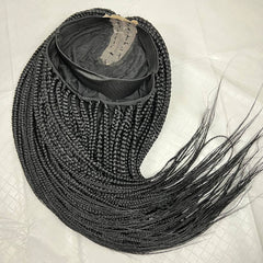 Box Braids Braided Lace Closure Frontal Wig Color 1b 18 Inches