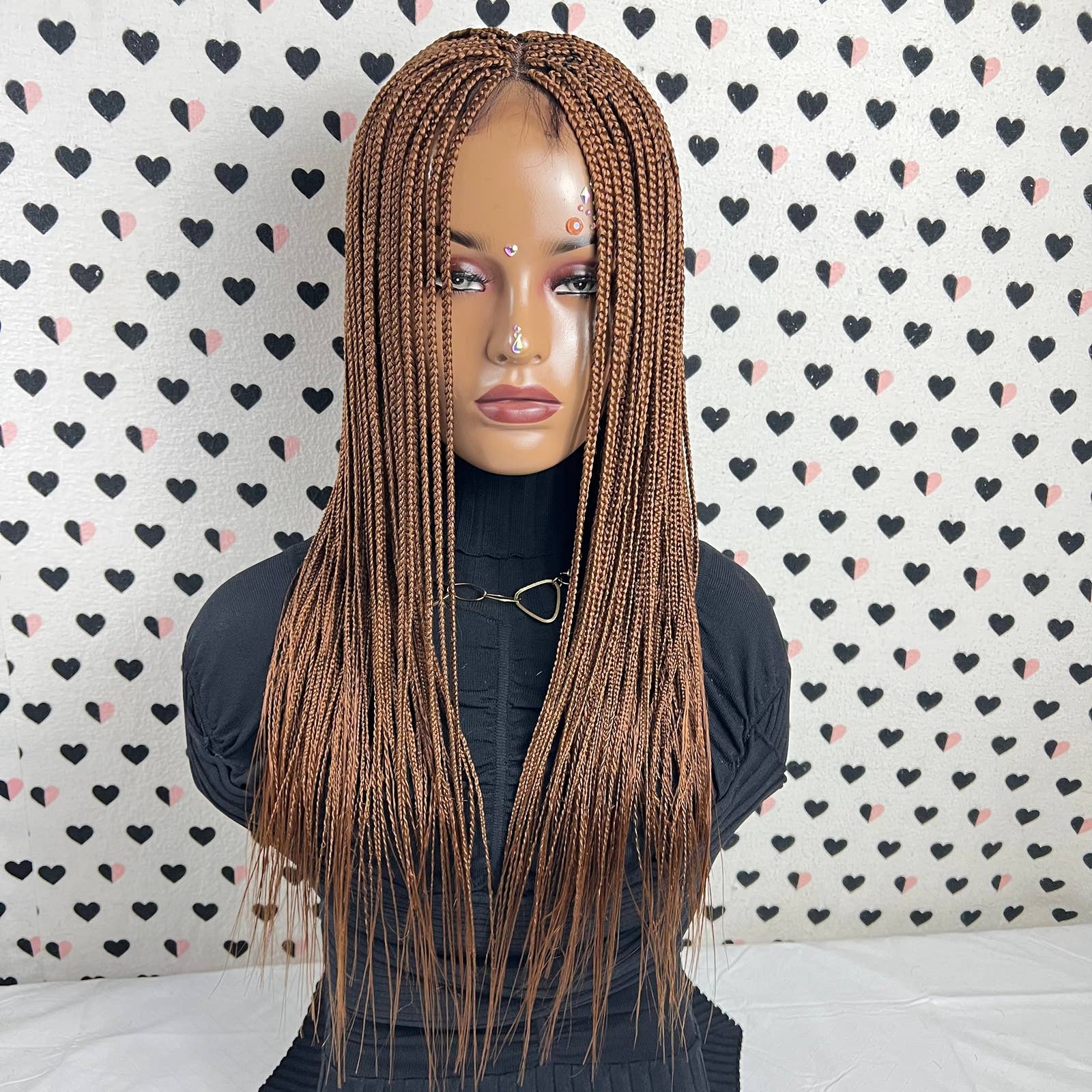 Small Tiny Braids Wig Box Braid Braided Lace Front Closure wigs For Black Women